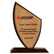 Ah�ap Plaket