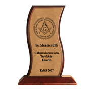 Ah�ap Plaket